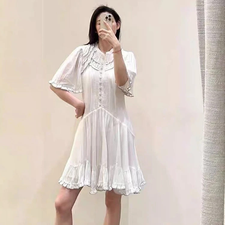 

Women's elegant suit with puff sleeves, shirt or elegant mini dress, fashionable skirt