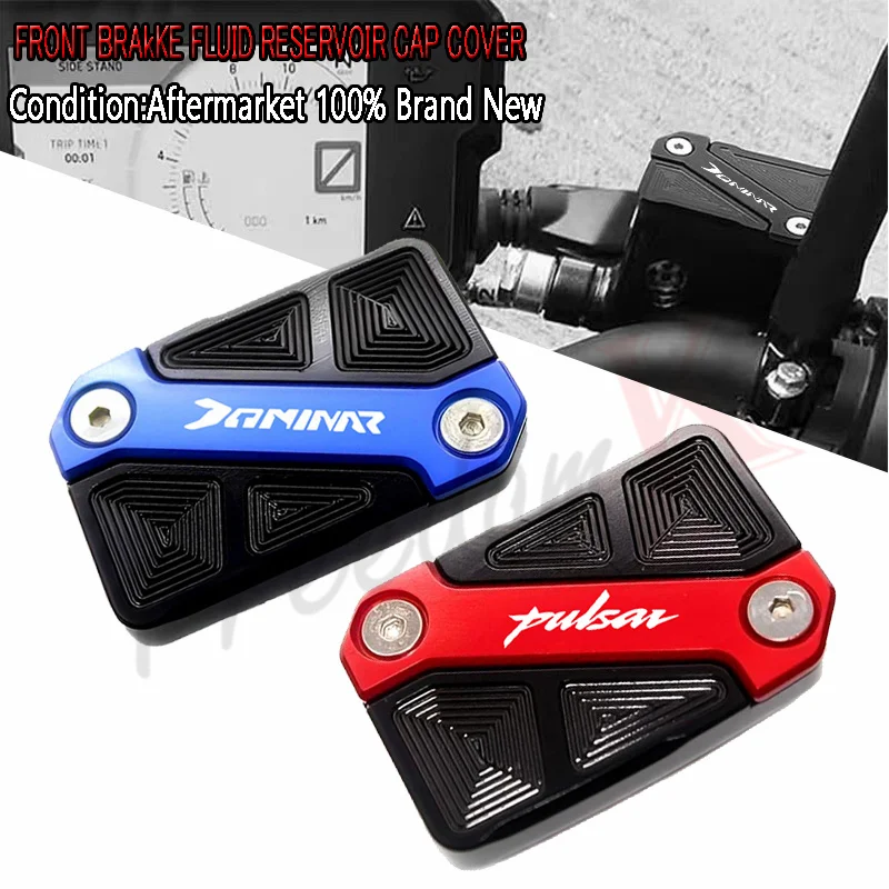 Cubierta de depósito de líquido de freno delantero, tapa de cilindro maestro, compatible con Bajaj Pulsar 200, NS, 200, RS, 200, AS 220 F Pulsar 180, Dominar 150