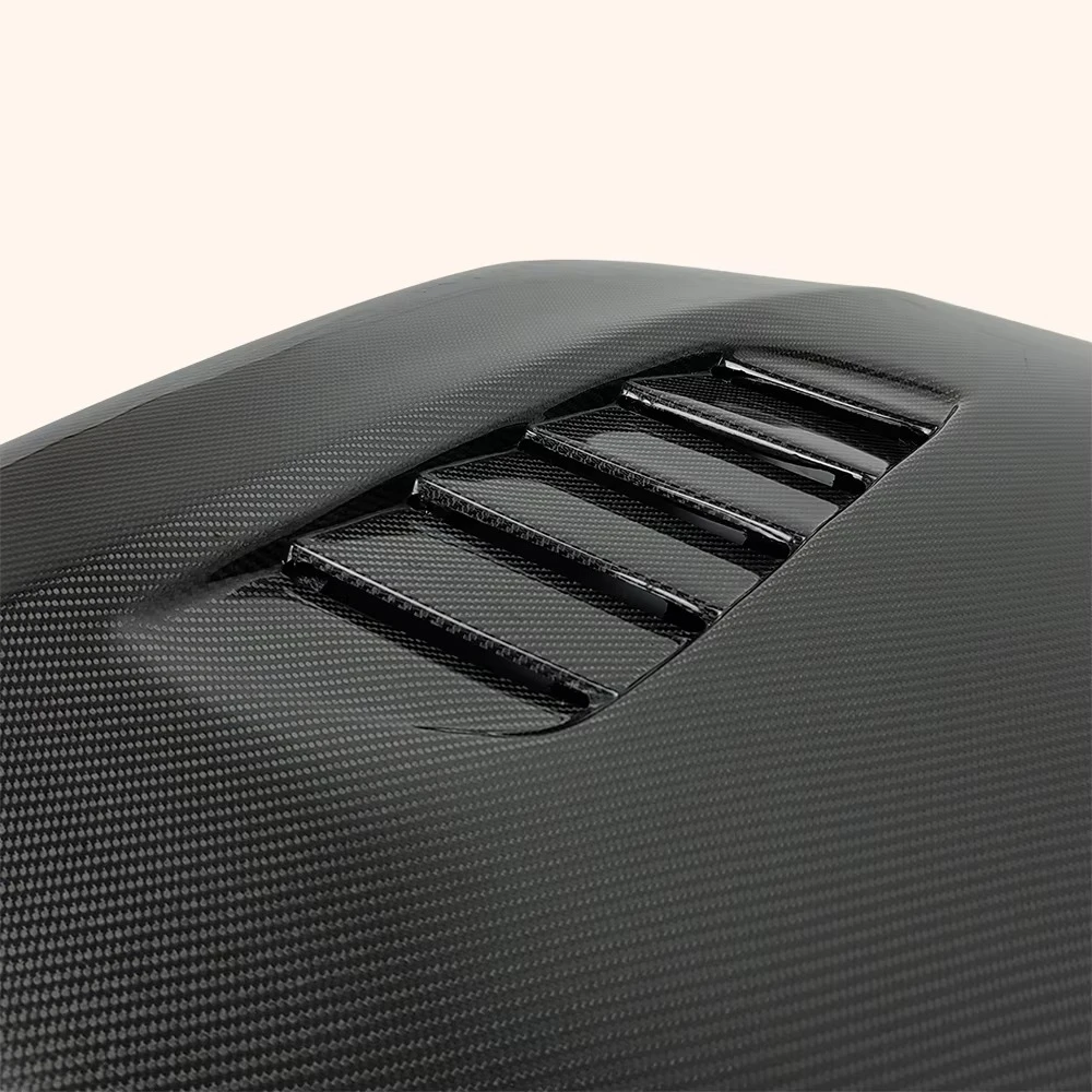 For 3 Series E90 2009-12 Sedan Carbon V Style Front Vented Cooling Hood 4