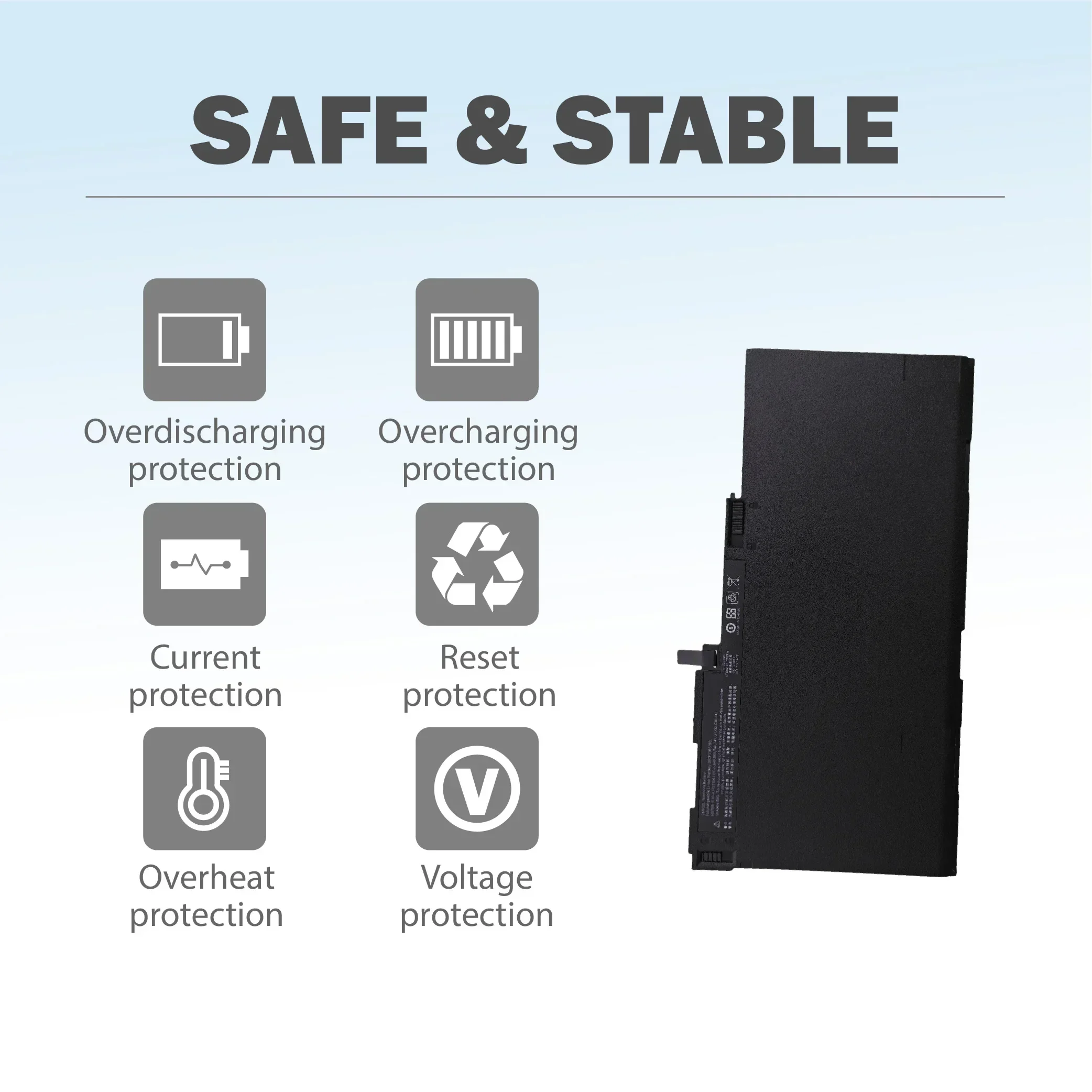 【Fast Delivery】New CM03XL 50Wh Laptop Battery Replace Battery For HP EliteBook 840 845 850 855 740 745 750 G1 G2