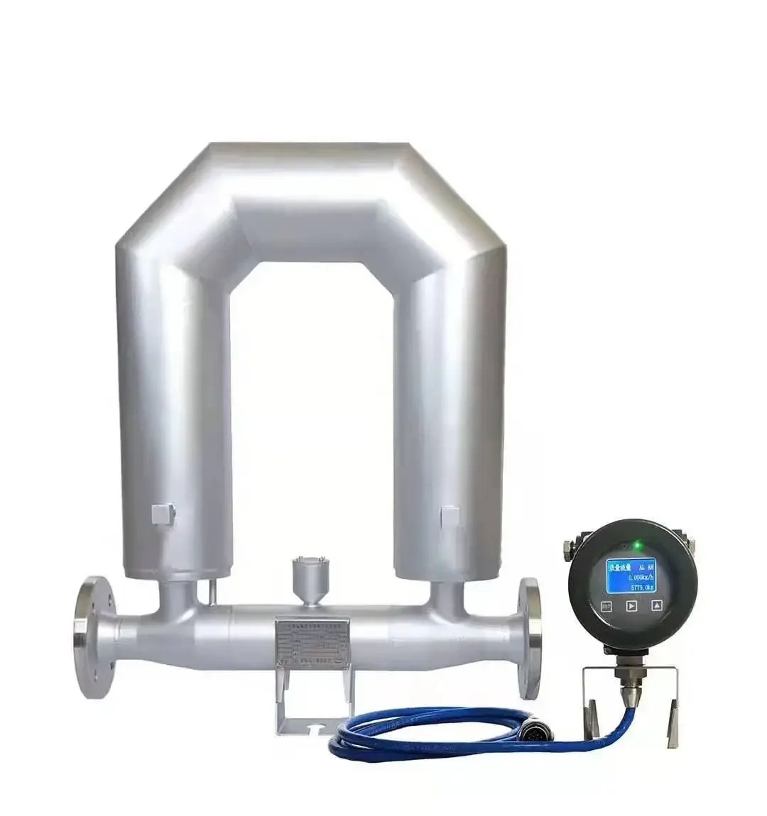 TLF Stainless Steel 0.2% Precision Tube Sensor Fluid Flow Meter Ethylene Glycol U-shaped Type Coriolis Mass Flow Meter  DN25