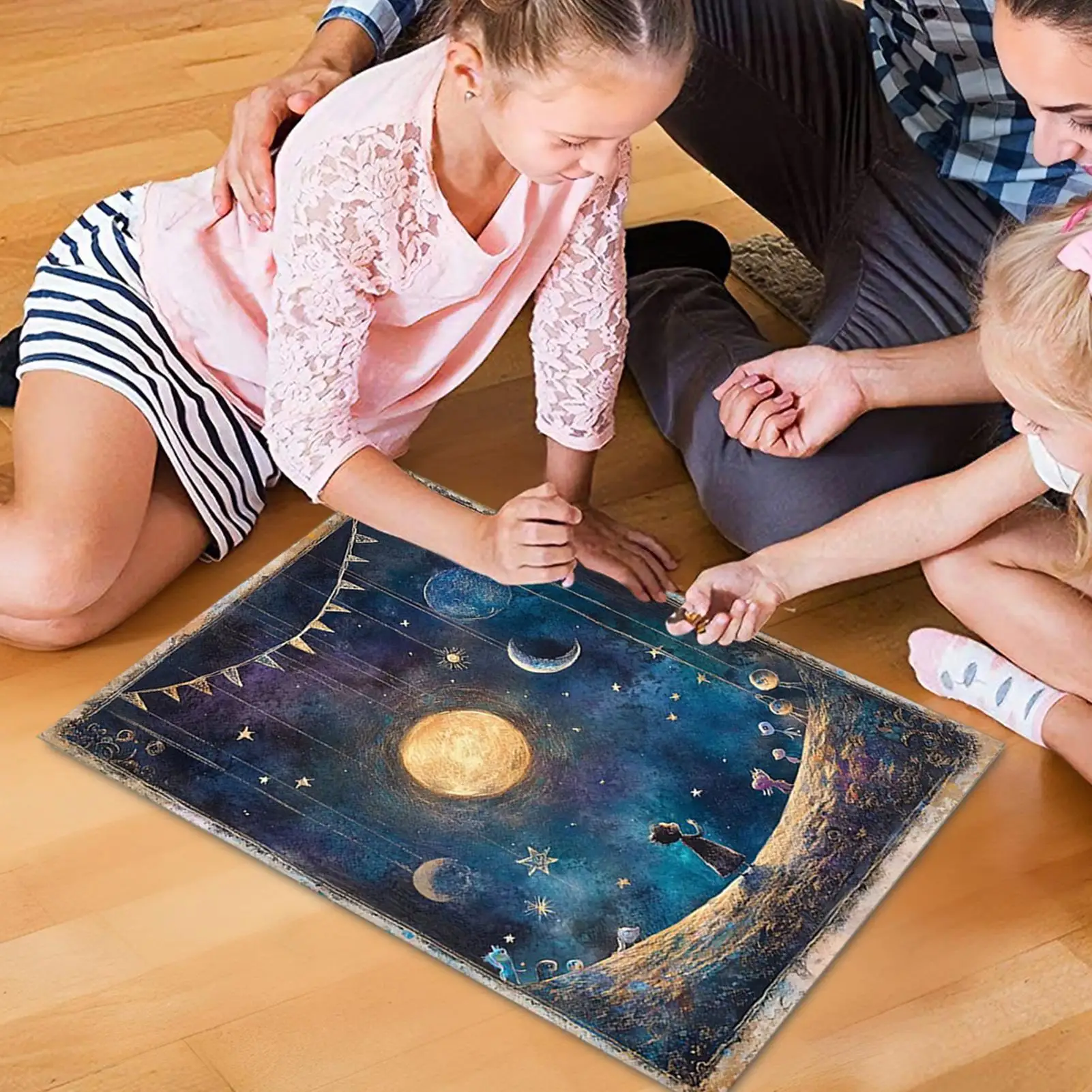 

1000 Piece Puzzles For Adults 27.5 X 20 Inch 1000 Pieces Fun Glitter Toys Glitter Puzzle Set For Kids Adults Family Work Offices