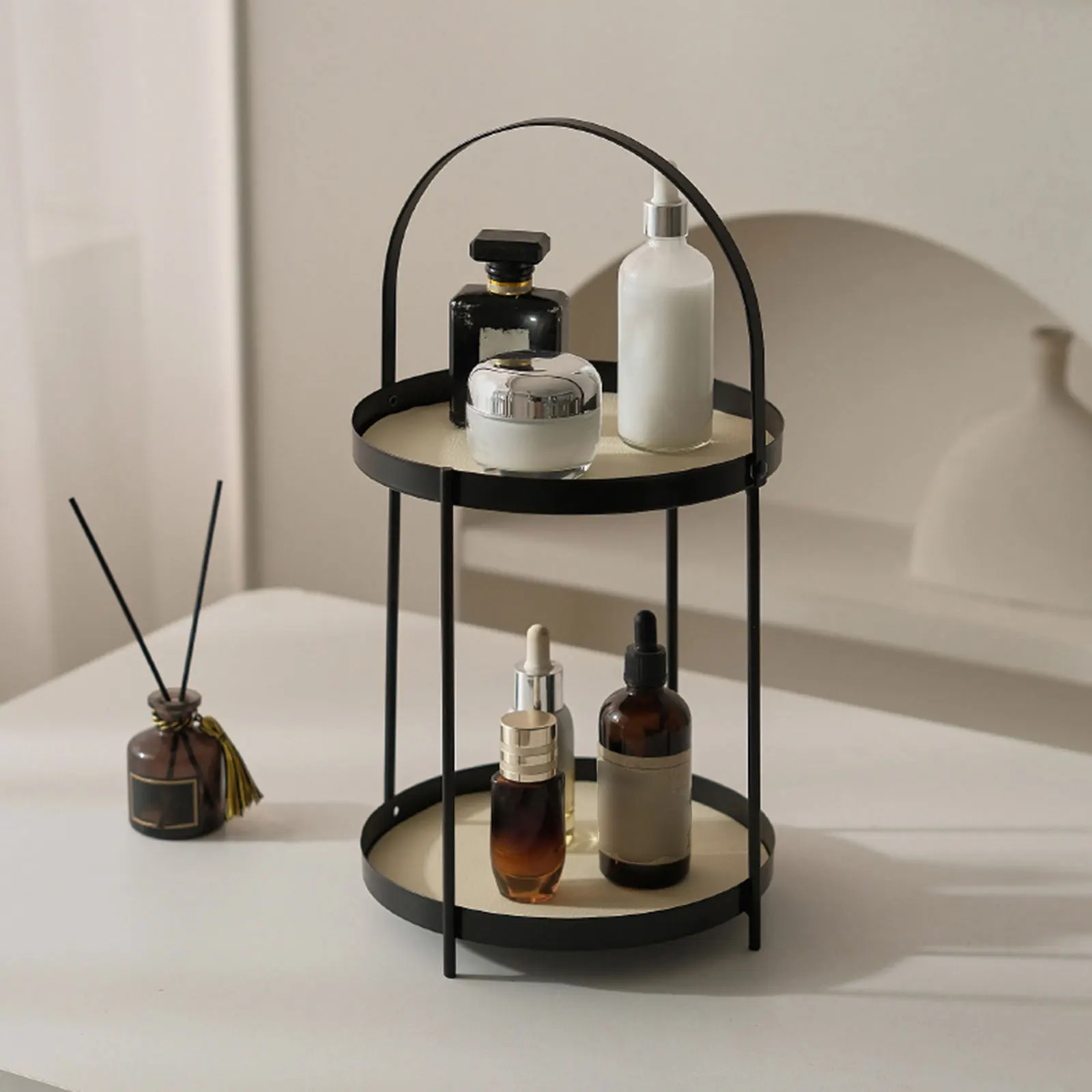 

Многофункциональный косметический держатель для дисплея, декоративный органайзер для спальни, гостиной, ванной комнаты, настольная стойка для хранения