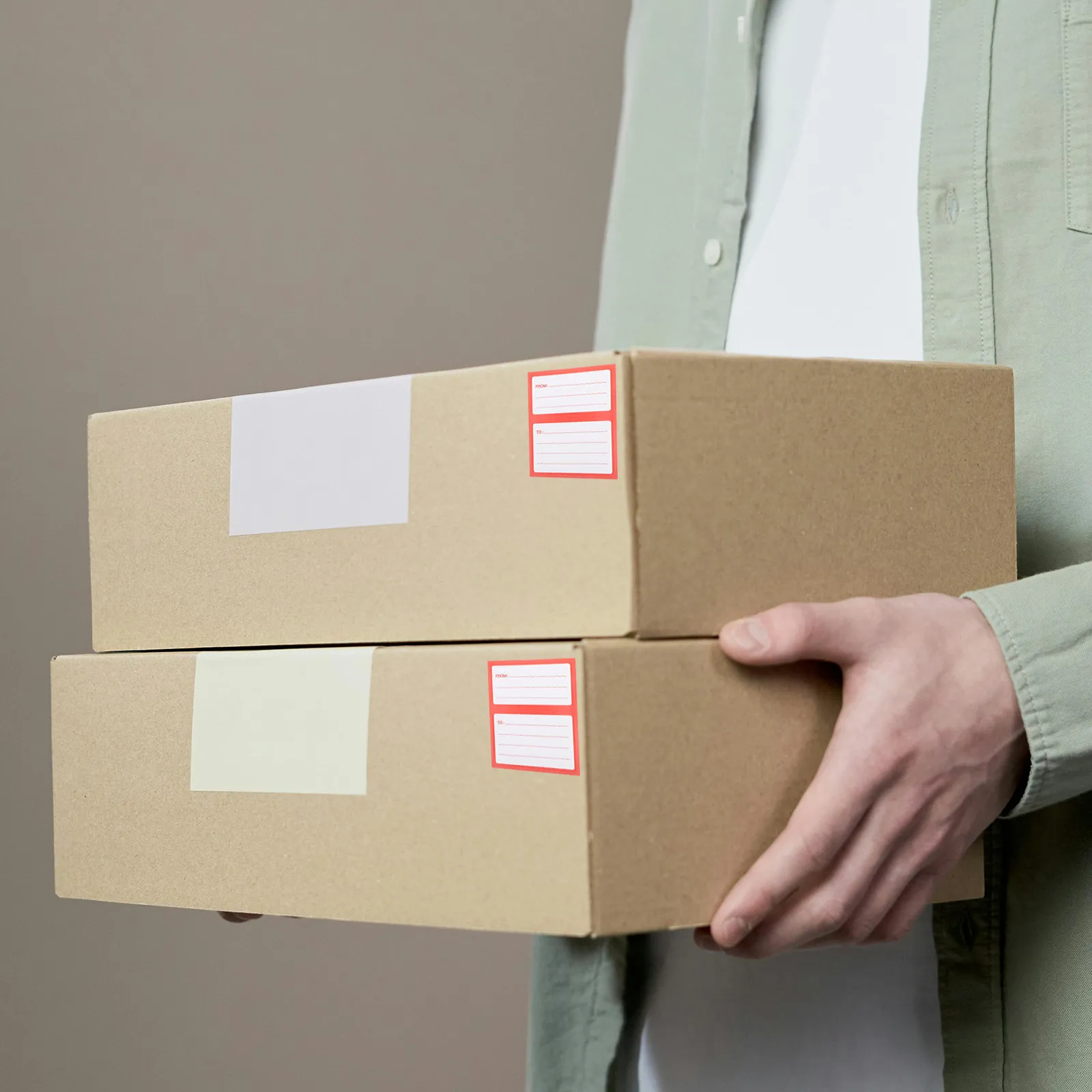 150Pcs Shipping Label Stickers Blank Address Labels for Envelopes Mailing Bags Returns Office Home Use Smudge Proof