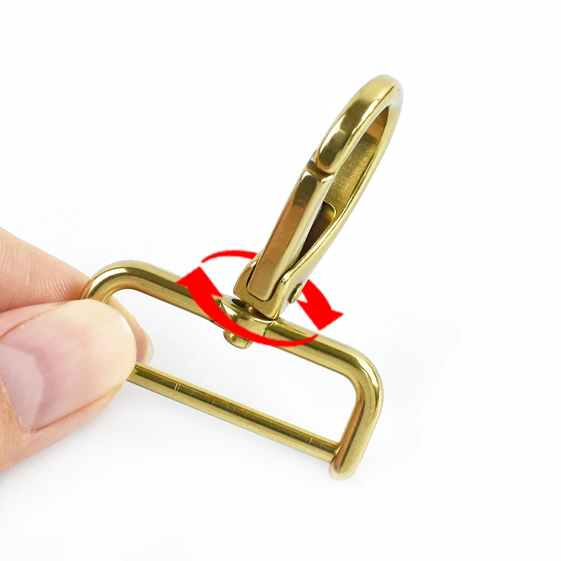 

1-5Pcs Solid Brass Snap Hook 15-40mm Metal Buckles Detachable Swivel Lobster Clasp Screws Dog Collar Clips Buckle Accessories
