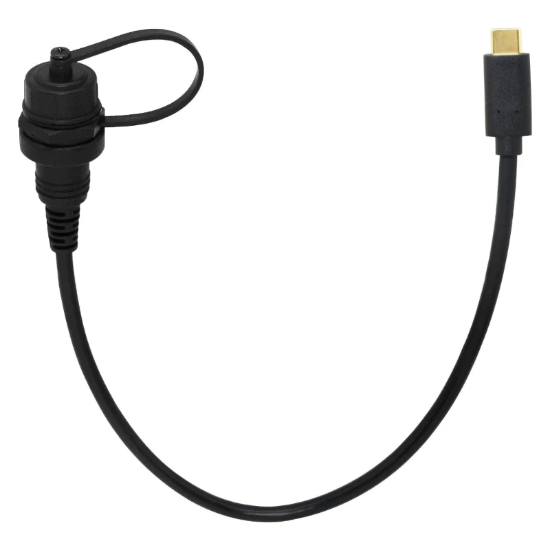 Flush Mount USB Cable for Car Dashboards USB2.0 3.1 Type C Extension Cord with Panel Mount Adapter