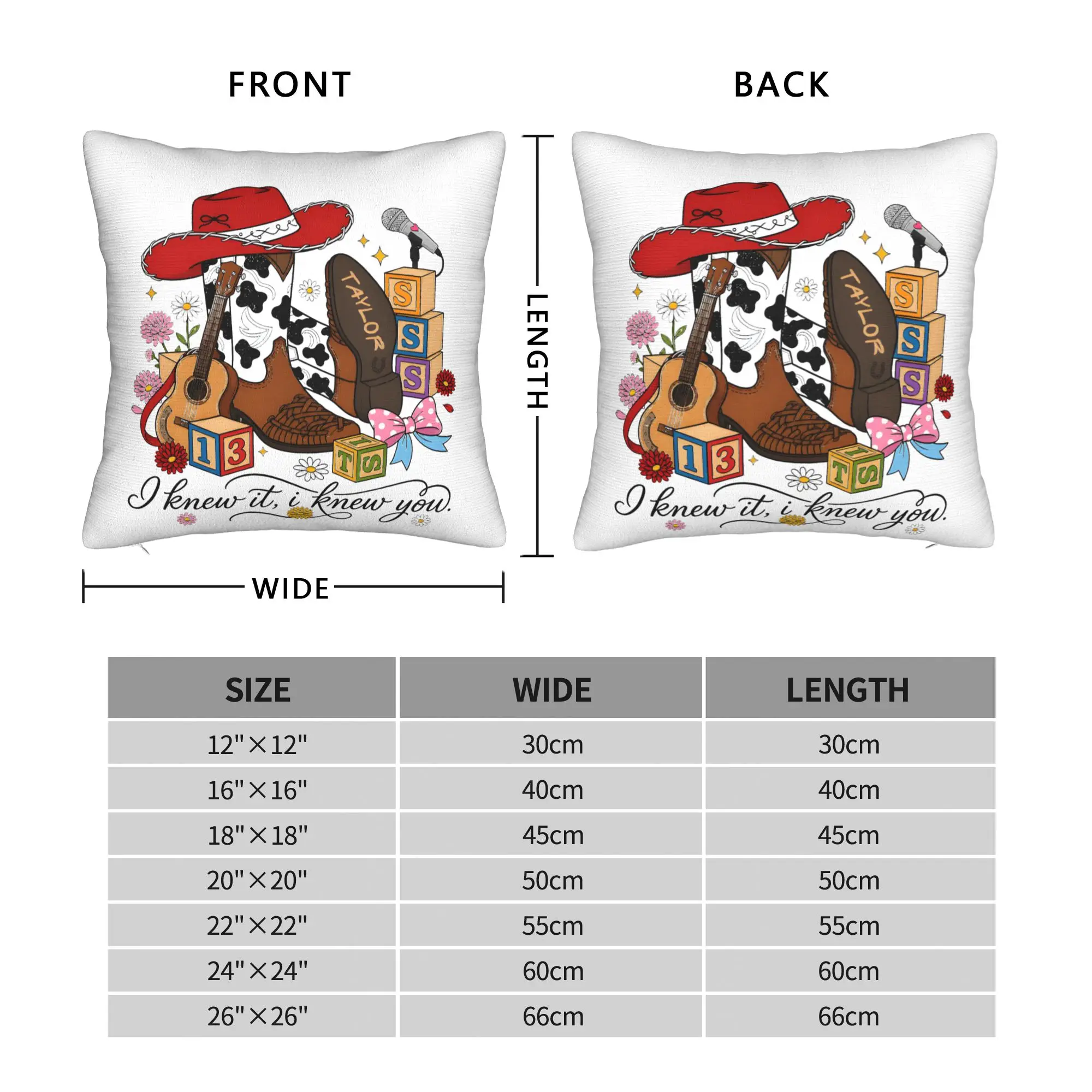 Cute I Knew It I Knew You Square Pillow Cases TS5 Cartoon Movie Cushion Covers Creative Decorative Pillowcover for Home 45x45cm