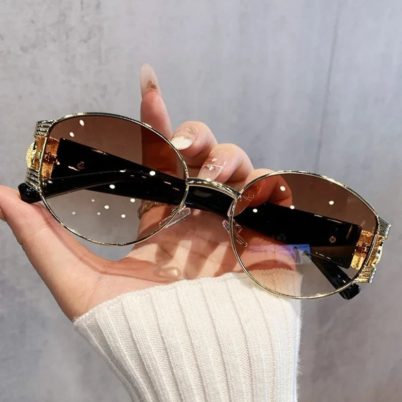 Fashion Oval Sunglasses Women's European and American Style 