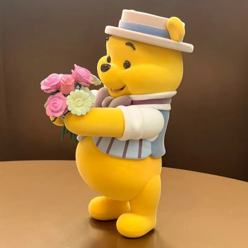 Winnie The Pooh Love  Figure Kawaii Winnie Model Collection Statue Anime Action Figurine Desk Ornament Cute Confession Gift Toys