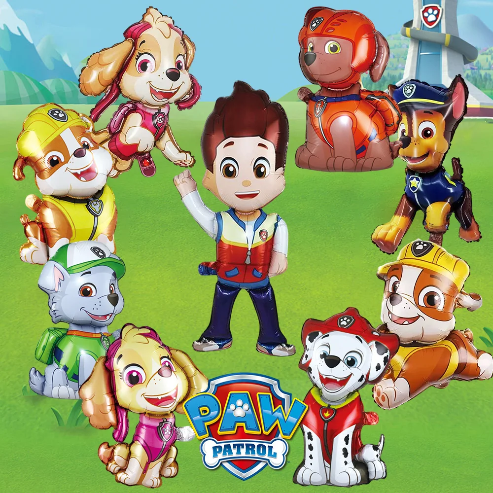 

Paw Patrol Aluminum Foil Balloon Cartoon Ryder Chase Marshall Skye Zuma Birthday Party Indoor Outdoor Decoration Kid Inflate Bal