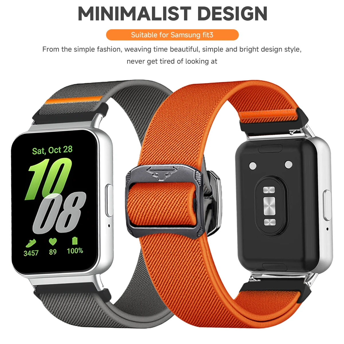 Nylon Strap for Samsung Galaxy Watch Fit 3 Band Wristband Elastic Adjust Bracelet for Galaxy Watch Fit 3 Watchband Accessories