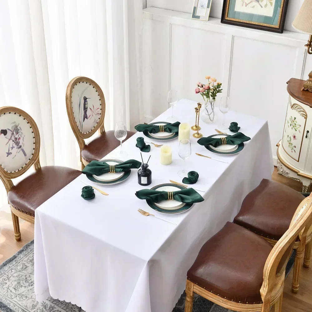 サテンナプキンの装飾,結婚披露宴,家庭,ホテル,クリスマスパーティー用のディナータオル,43x43cm