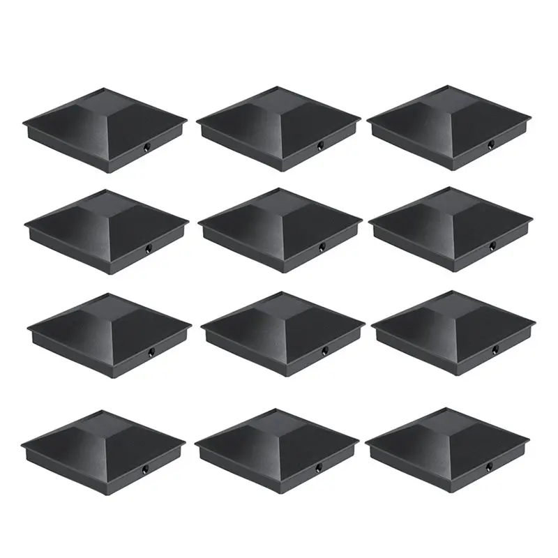 SEWS-24 Pack 4X4inch Post Caps,Fence Post Covers Outdoor Waterproof, Fits Wood/Vinyl Posts For Deck Fence Mailbox Patio Decor