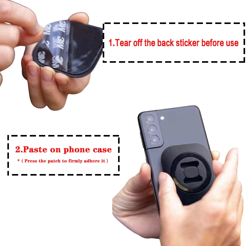 Motorcycle Stem Centre Mount Mobile Phone Holder Bracket Shockproof Quick Locking With Stickers Adhesive Support SP