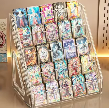3/4/5 Layers Acrylic Nail Polish Display Rack Transparent Cosmetic Organizer Multi-layer Simple Mounting Rack Stand Holder