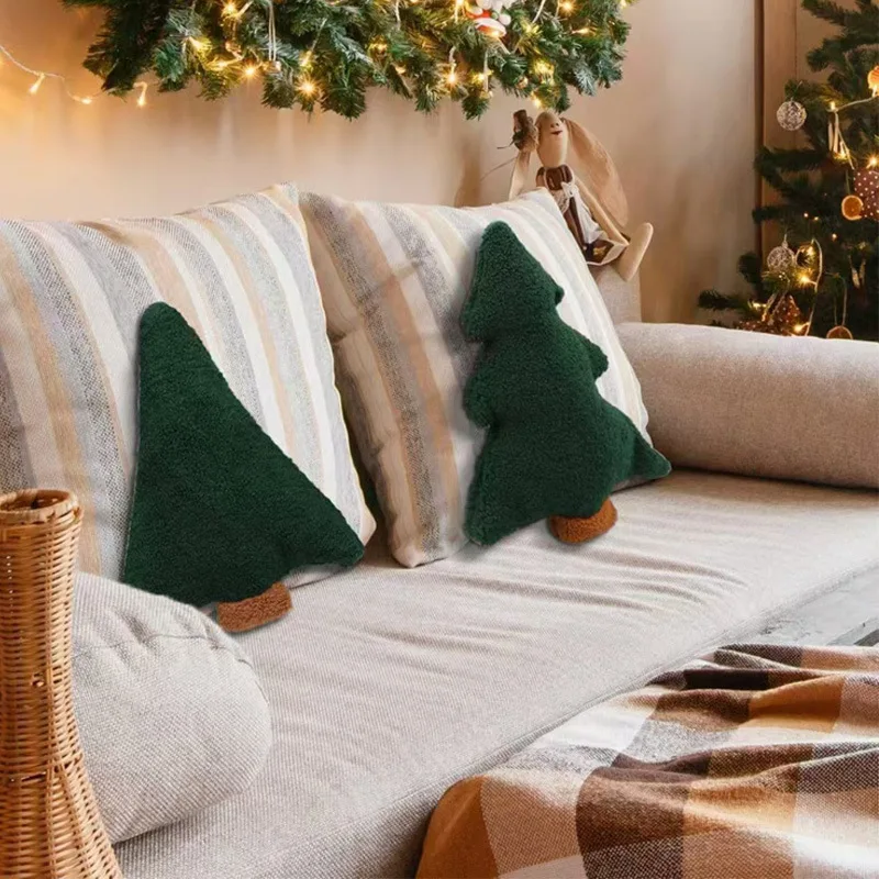 2025 شجرة عيد الميلاد وسائد فخمة 50 سنتيمتر العملاق لطيف عيد الميلاد دمية محشوة لينة عطلة الطرف الديكور أفضل هدية للأطفال #4