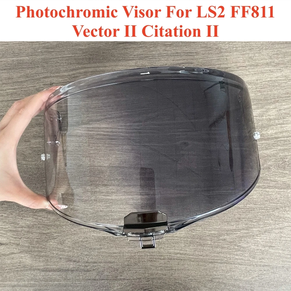 Photochromic Visor For LS2 FF811 Vector II Citation II Helmets Lens Windshield Shield Glasses Visera Casco Moto Accessories