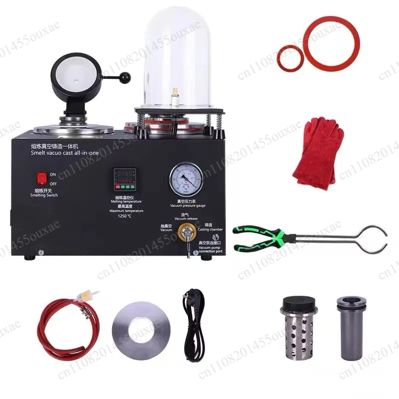 1-3kg 3-in-1 Jewelry Casting Machine 1800W Vacuum Melting Equipment 110V/220V Precious Metal Casting Tool