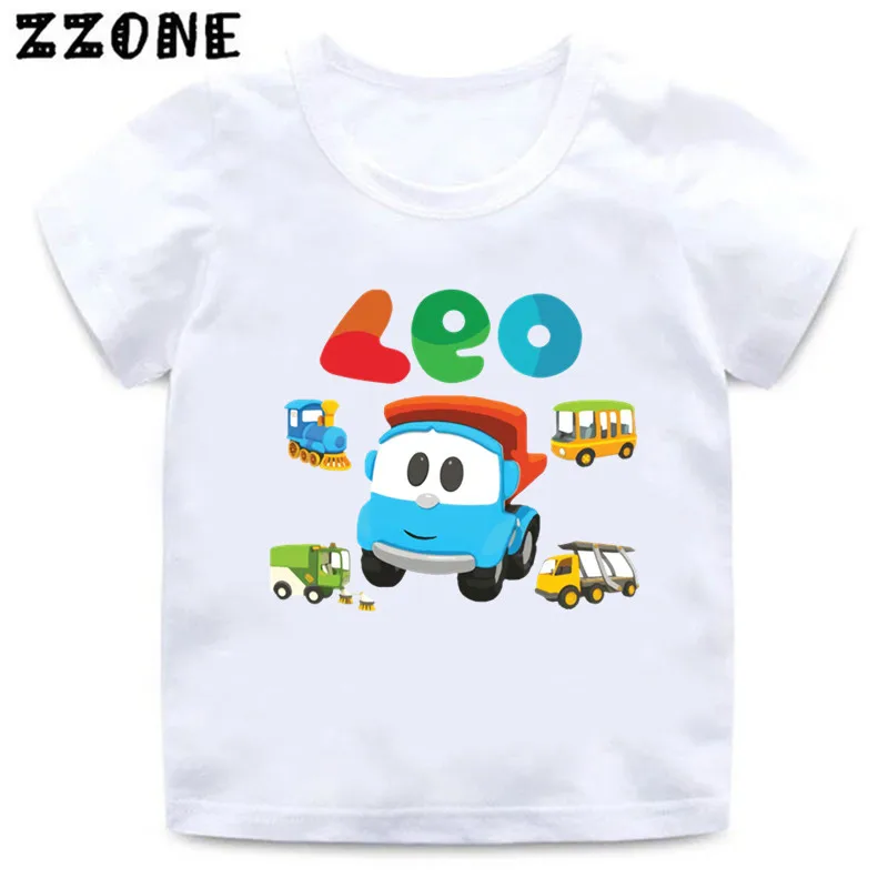 Hot Sale Leo The Truck Tv Show Cartoon Kids T-Shirts Girls Clothes Baby Boys T shirt Summer Short Sleeve Children Tops,ooo5481