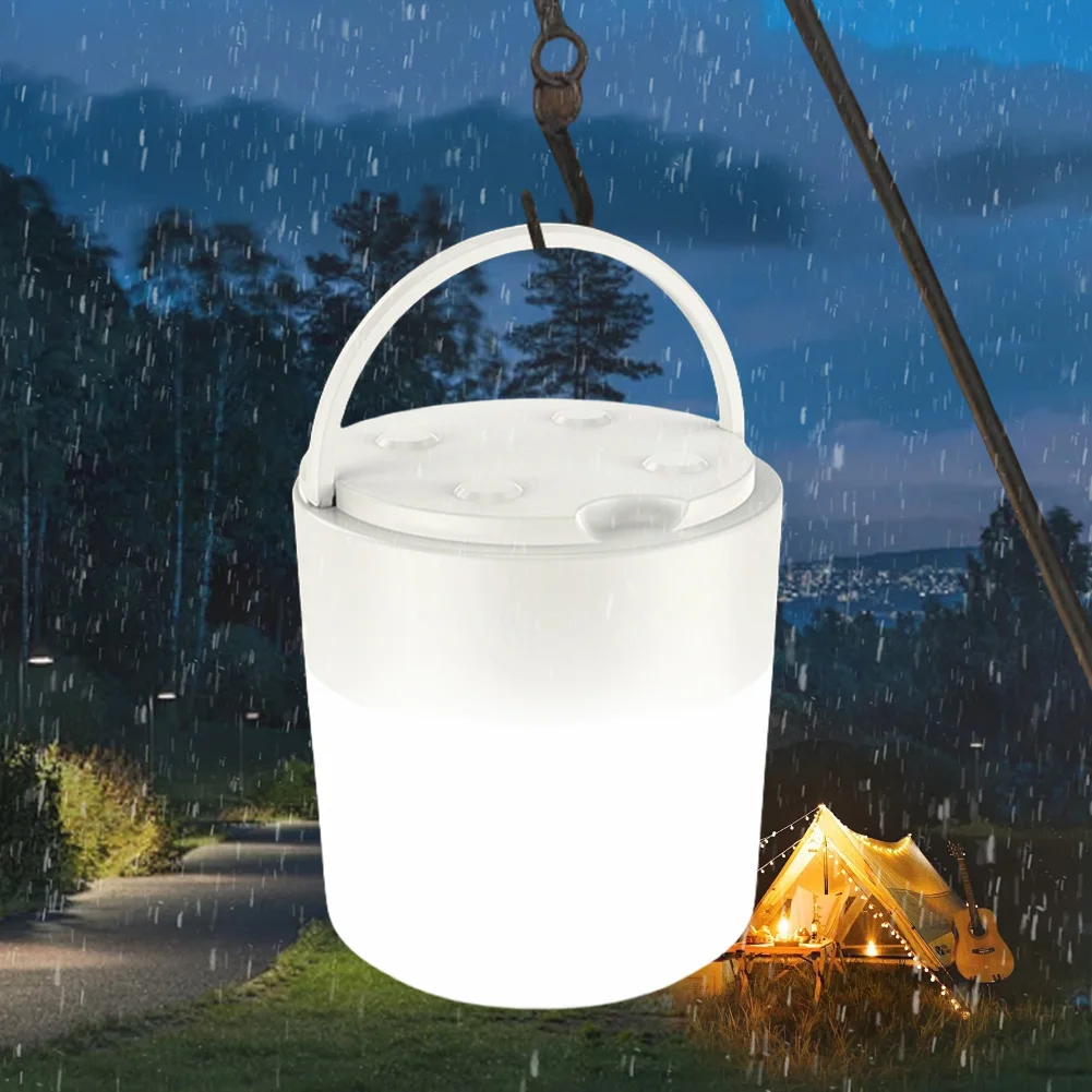 

LED Portable Camping Lantern USB Fast Charging Ultra Bright Tent Lantern Stepless Dimming Mini Night Light for Hiking Fishing