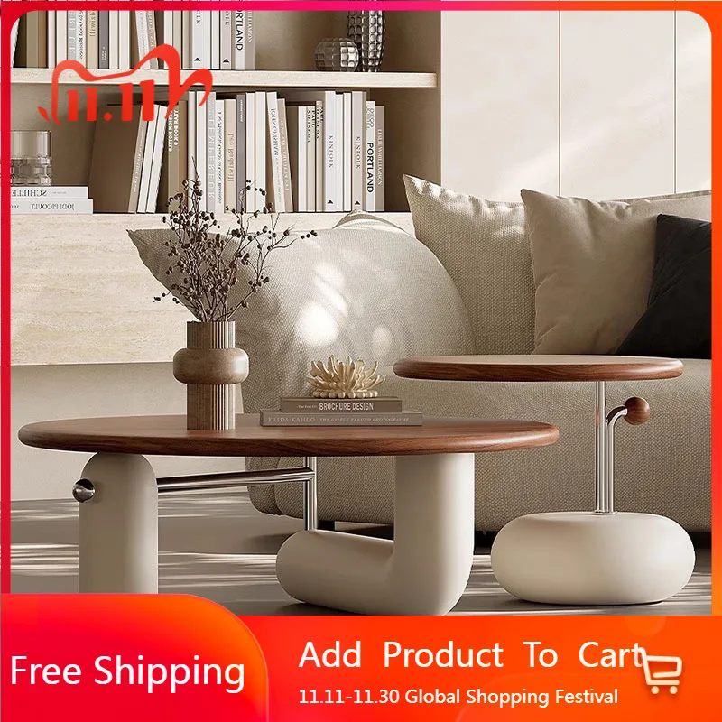 

Minimalist Standing Side Table Designer Modern Living Room Aesthetic Coffee Table Italian Unique Mesas Bajas Home Furniture