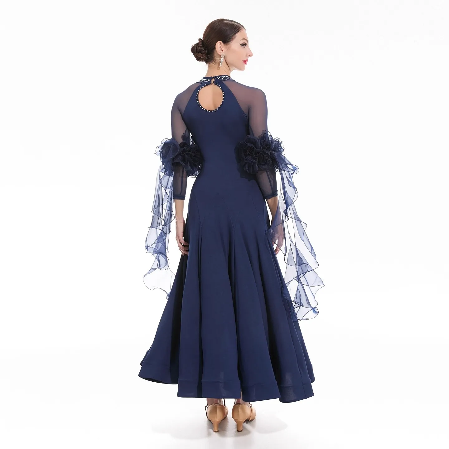 Ballroom Dance Competition Dresses Women Customsized High-end Waltz Social Dancing Performance Clothing Girl's Modern Dresses