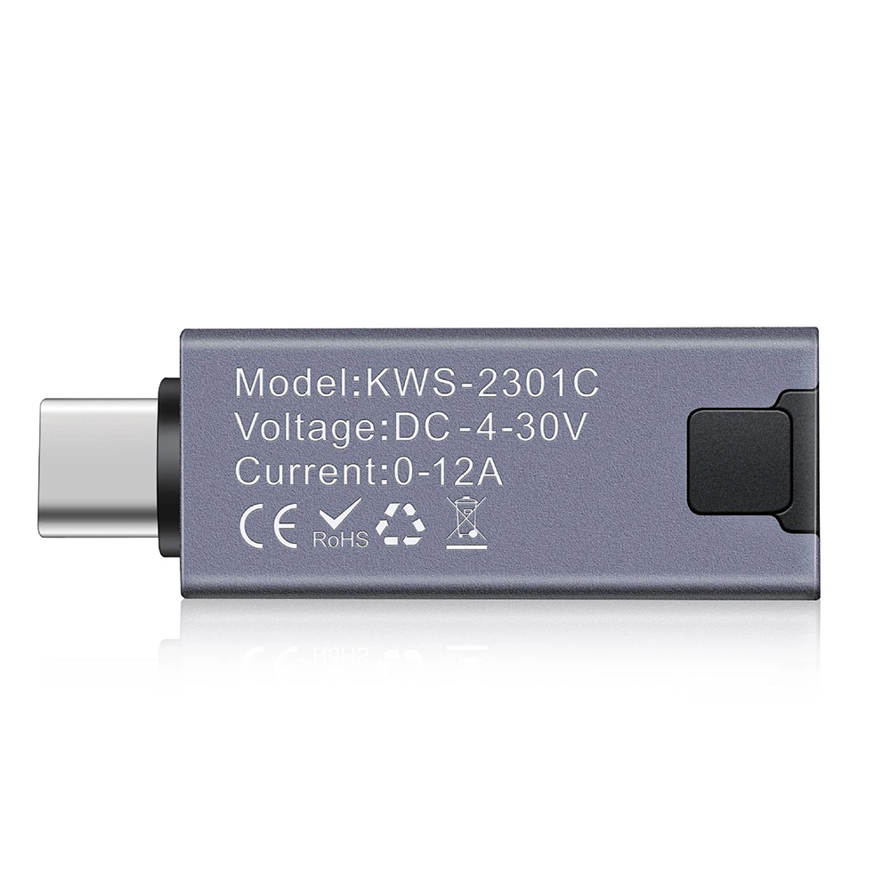 USB C Power Meter 430V 012A with Dual Display Modes for Enhanced User Experience in Voltage and Current Testing
