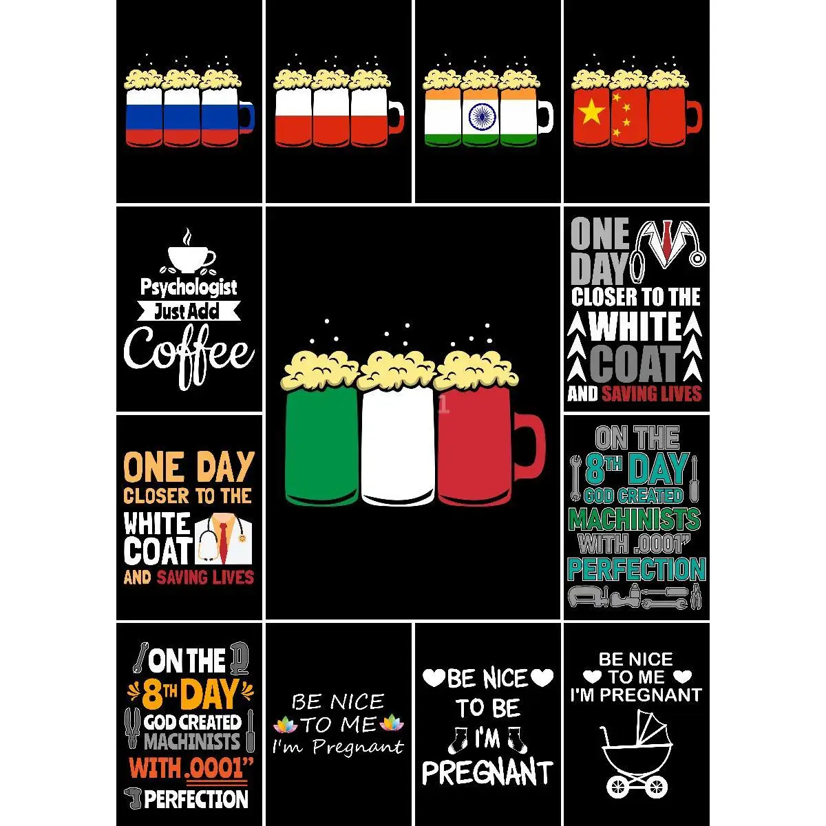 China Flag Beer Text Art Poster  Vibrant Wall Decor for Home and Bar Interior Design Collection Print