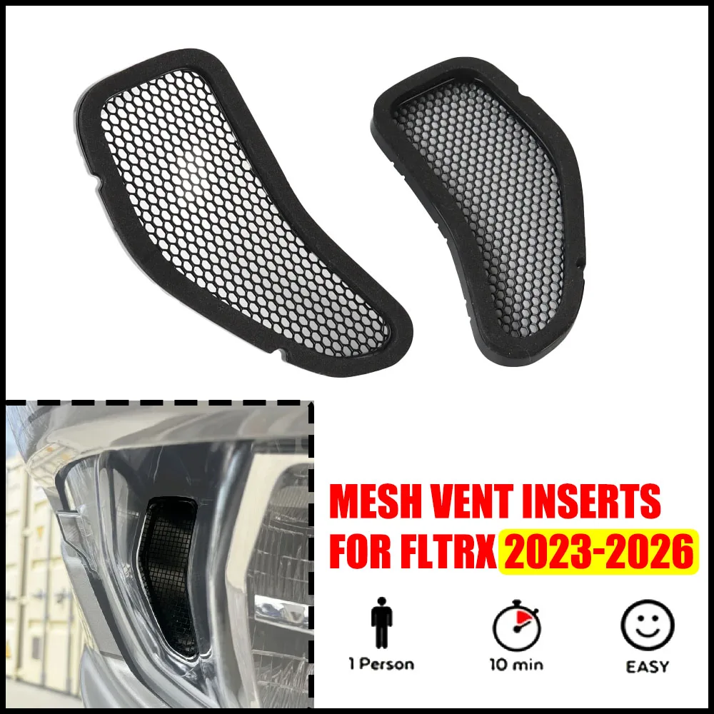 

For Road Glide CVO/SE FLTRXSE FLTRX ST FLTRXSTSE 2024 2025 2026 NEW Style Fairing Mesh Vent Screen Batwing Accent Grill Fit