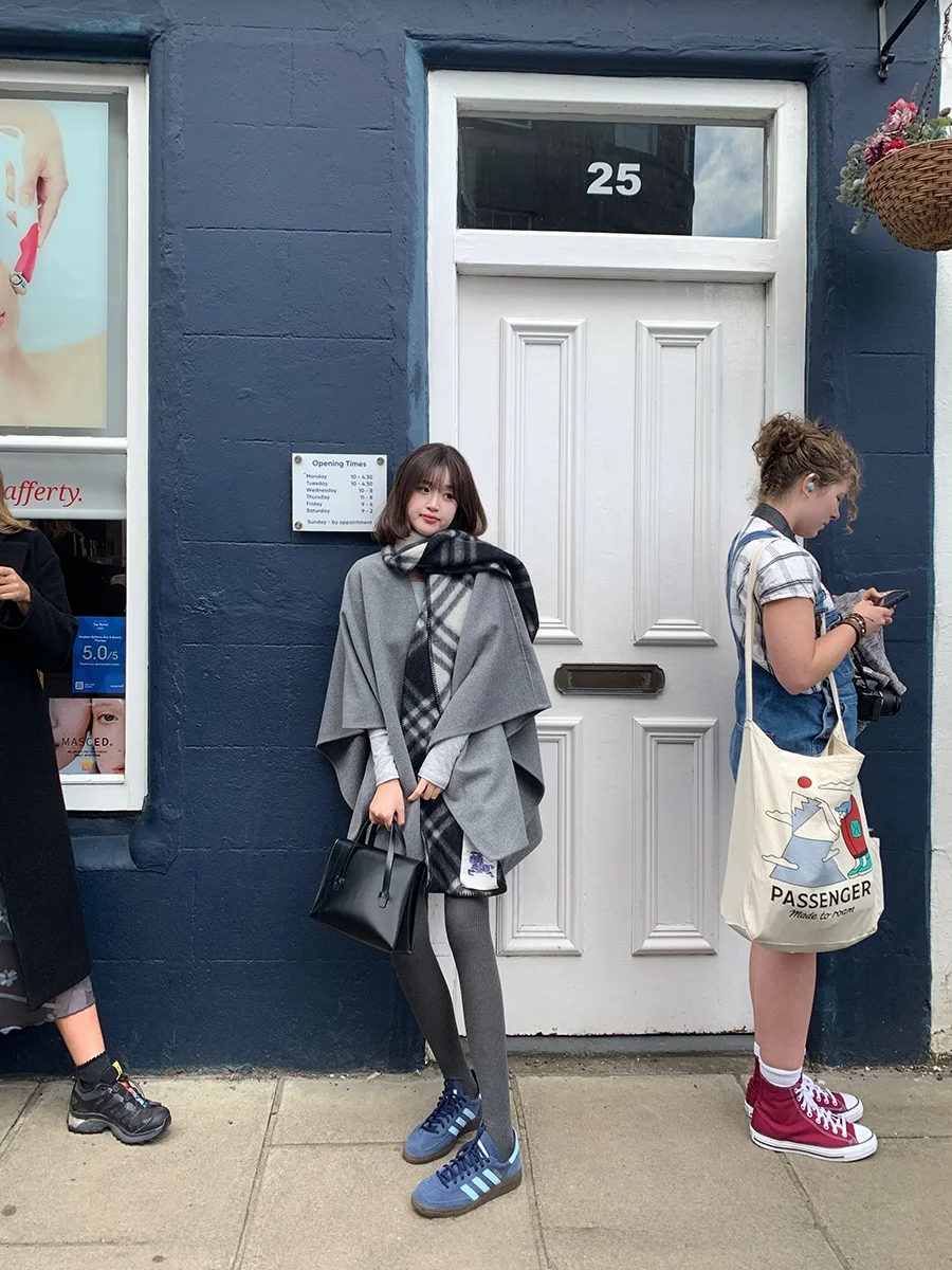 

Ele Woolen Cloak Coat Aosphere Feeling Outerwear CallmeEar and Holiday 2024 Autumn Winter Women's Faion