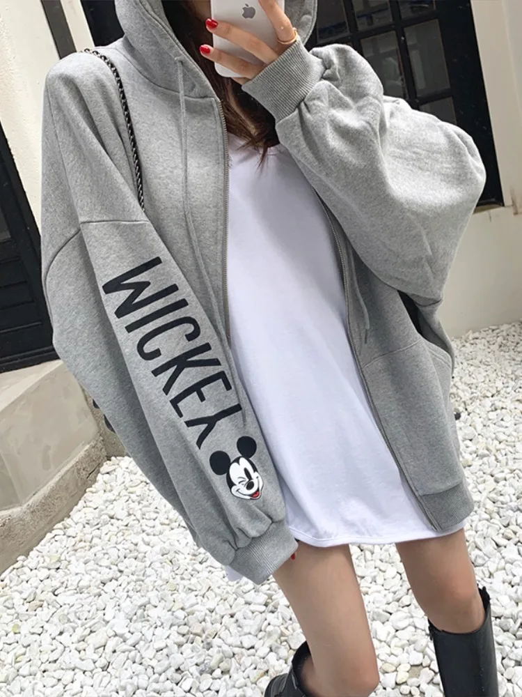 เสื้อฮู้ดซิป JL Original Street Sle Long Sve ลายพิมพ์ลำลอง ใส่ได้ทุกฤดู ผลิตในจีน สำหรับผู้หญิง แฟชั่นวัยรุ่น