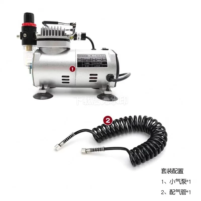 Mini Air Compressor for Model Coloring Spray Gun Portable Air Pump for Painting Craft Hobby Use