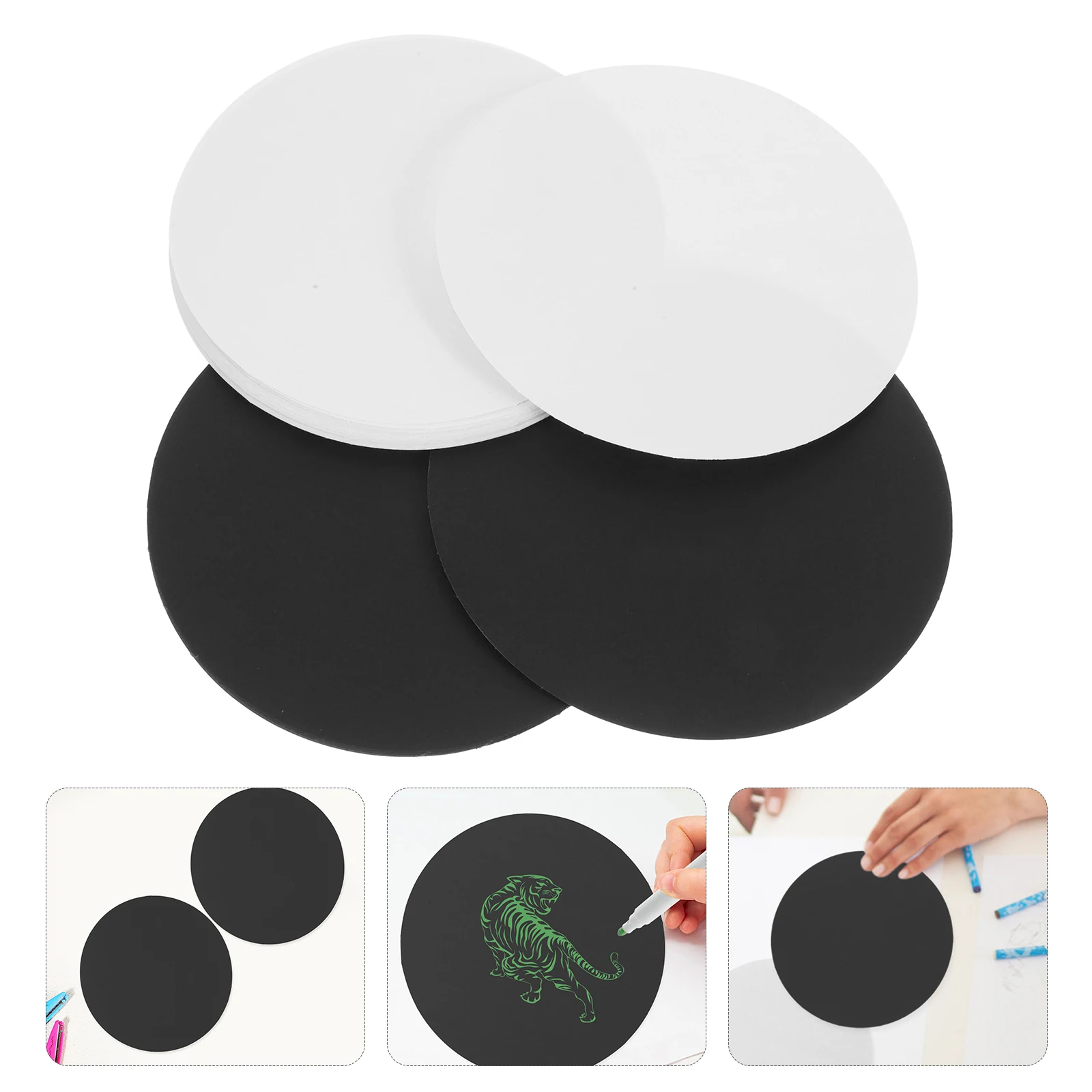 

Round Thick Card For Painting Drawing Scrapbook Art Crafts Marker Watercolor Sketch Greeting Cards Blank Sheets Cardstock