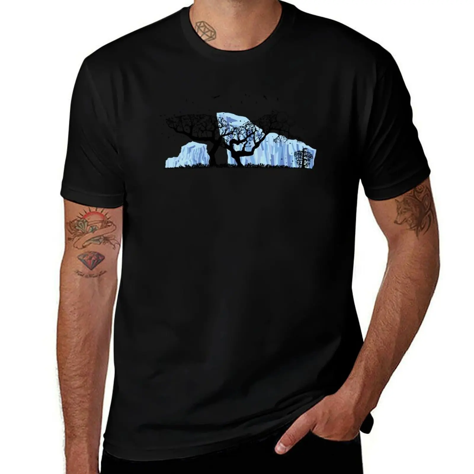 Scrat Tree T-Shirt Casual All Match Tee Shirt for Men T-Shirt
