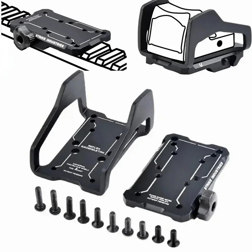 

Универсальный красный точечный рефлекторный прицел, подставка, адаптер для рейки 20 мм, адаптер для крепления охотничьего прицела