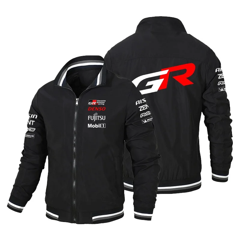 

2025 TOYOTA GAZOO Racing WEC Team Official Uniform Jacket Men's Oversized Bomber Zip Jacket Extreme Sports Racing Suit