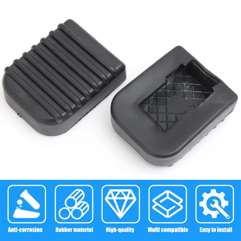 Motorcycle Base Mount Extension Foot Black for Scooter Base Plate Non-slip Pads Motorcycle Footrest Pad Soft Rubber Pad 1-4PCS