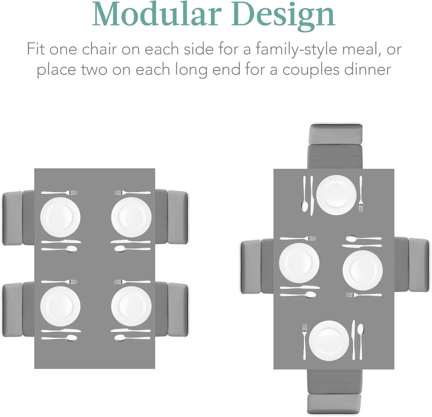5-Piece Glass Dining Set, Modern Kitchen Table Furniture for Dining Room, w/Glass Tabletop, 4 Upholstered PU Chairs, HOT image 4
