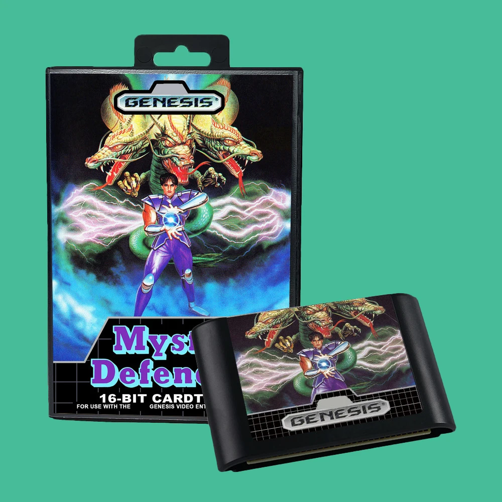 Mystic Defender USA Game for SEGA Mega Drive Genesis 16 bit Consoles Game Cartridge Box Manual