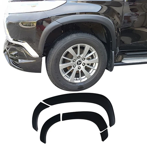 For Montero 2015 2016 OEM Fender Flare With Rubber ABS Plastic Matte Black slim fender for Mitsubishi Pajero Sport