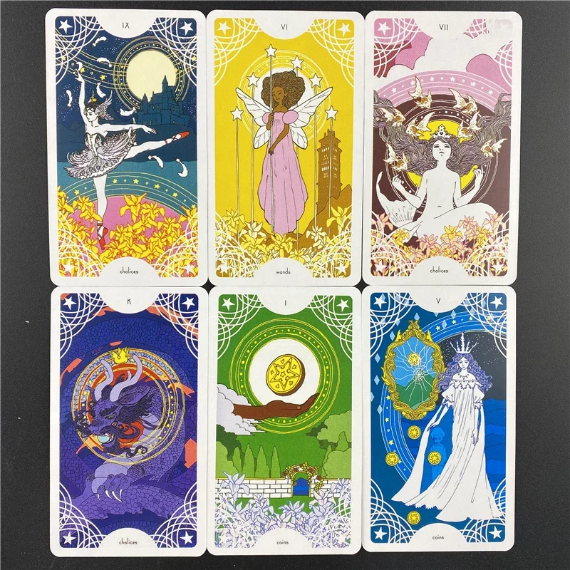 Star Spinner Tarot English Version Table Deck Tarot Oracle Card Fun Playing Divination Fate Board Games PDF Guidebook witch