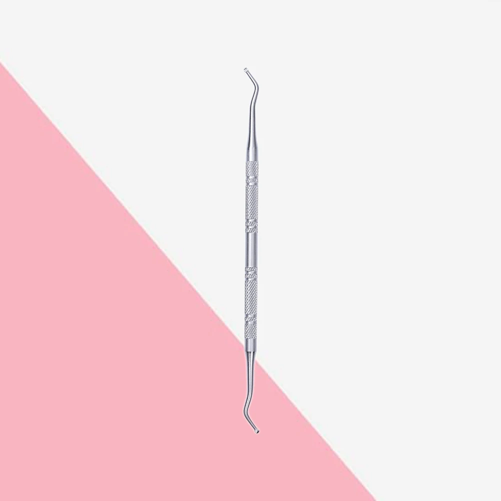 

Spoon Nail Remover Cleaner Cuticle Stainless Steel Silver Professional Radian Design Deep Cleaning Portable for Family