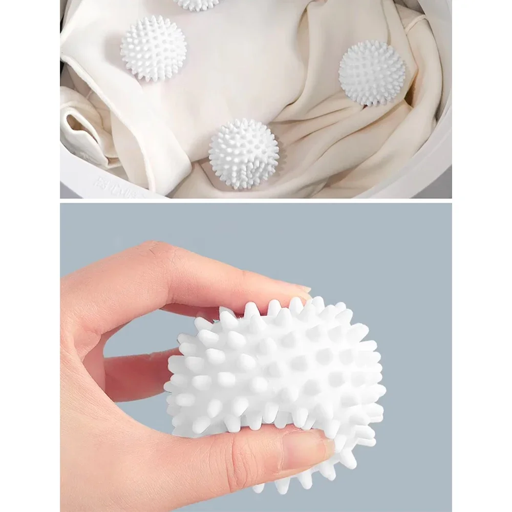 246PCS TPR Anti Wicklung Wäsche Ball Rund Reine Weiße Magie Reinigung Trommel Waschmaschine Für Schmutz entfernen Und Knoten