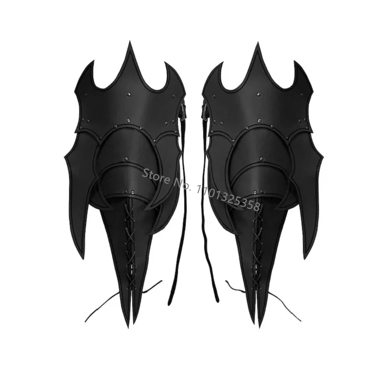 Couro pauldrons spaulders medieval ombro armadura viking traje cavaleiro guerreiro cosplay larp acessório adereços dia das bruxas para homem