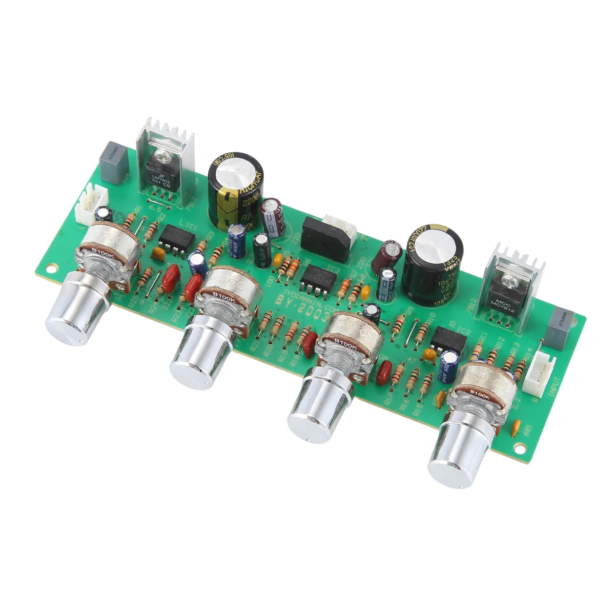 SMIEA 12V NE4558 HIFI Preamp Tone Board Bass Treble Volume Control Pre-Amplifier Board