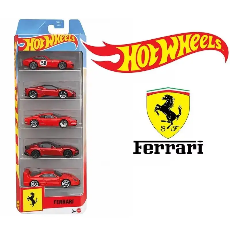 2026 Hot Wheels 5PCS Ferrari Set SF90 Stradale F40 1:64 Diecast
