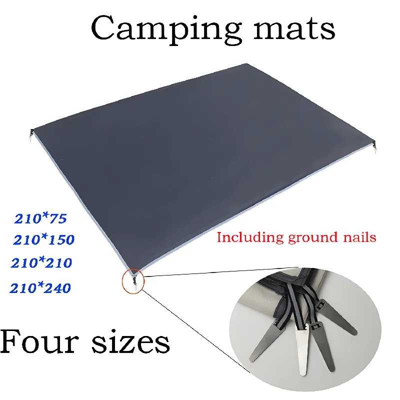 

Outdoor camping mat, moisture-proof and windproof polyester plaid cloth, portable folding pocket, picnic beach mat