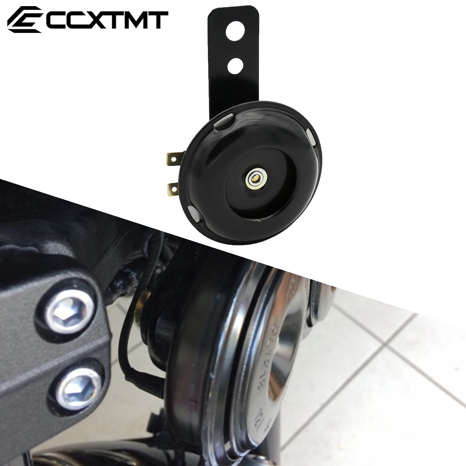 Bocina eléctrica para Motocross, altavoz de bocina redonda resistente al agua de 12V, 1,5a, 105db, adecuado para KTM, Kawasiki, Honda, Yamaha, Suzuki, Etc., Universal