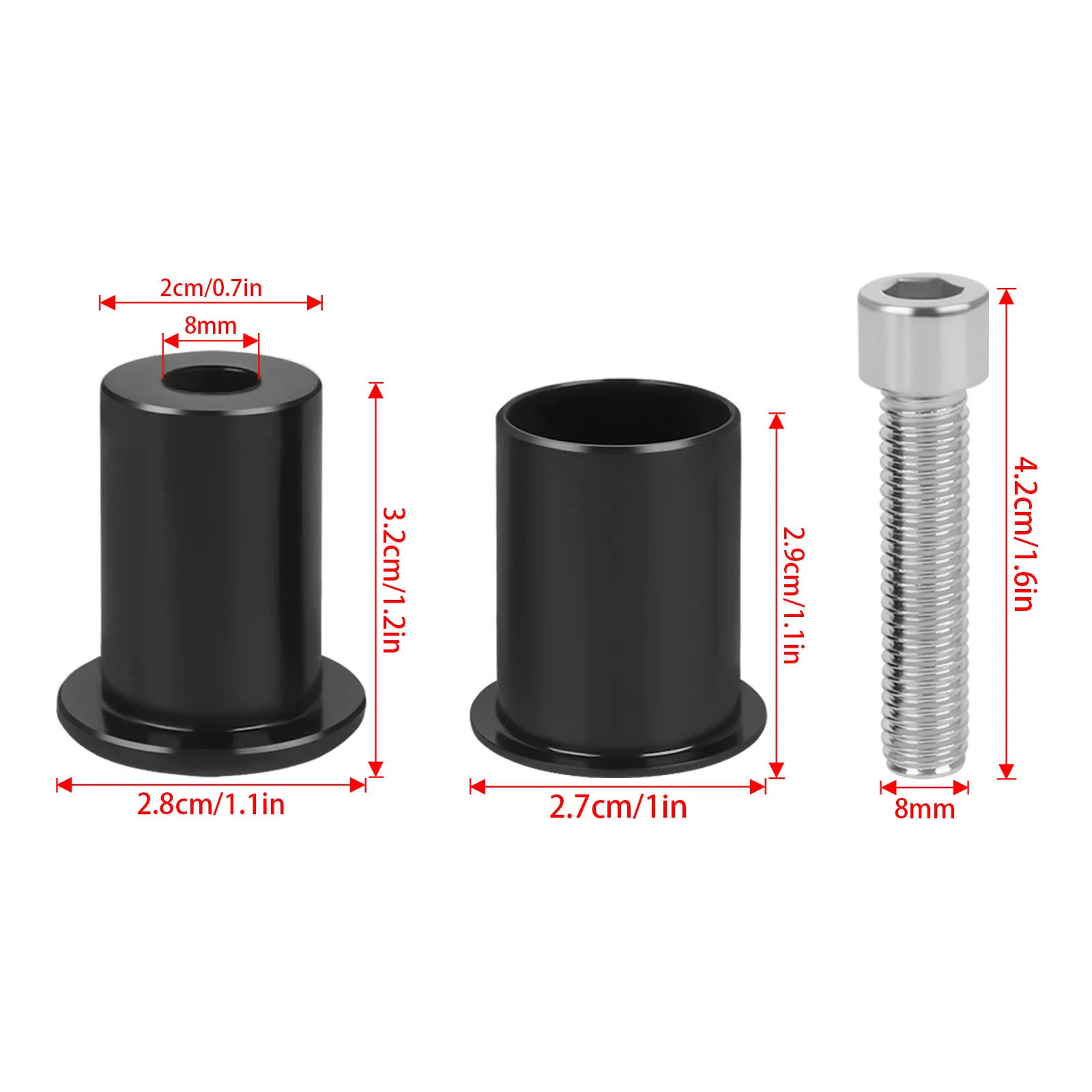 For Indian Super Scout / Scout Sixty Bobber 2025 2026- 4 Pcs Quick Release Mouting Spools Backrest Saddlebag Bolts Screws