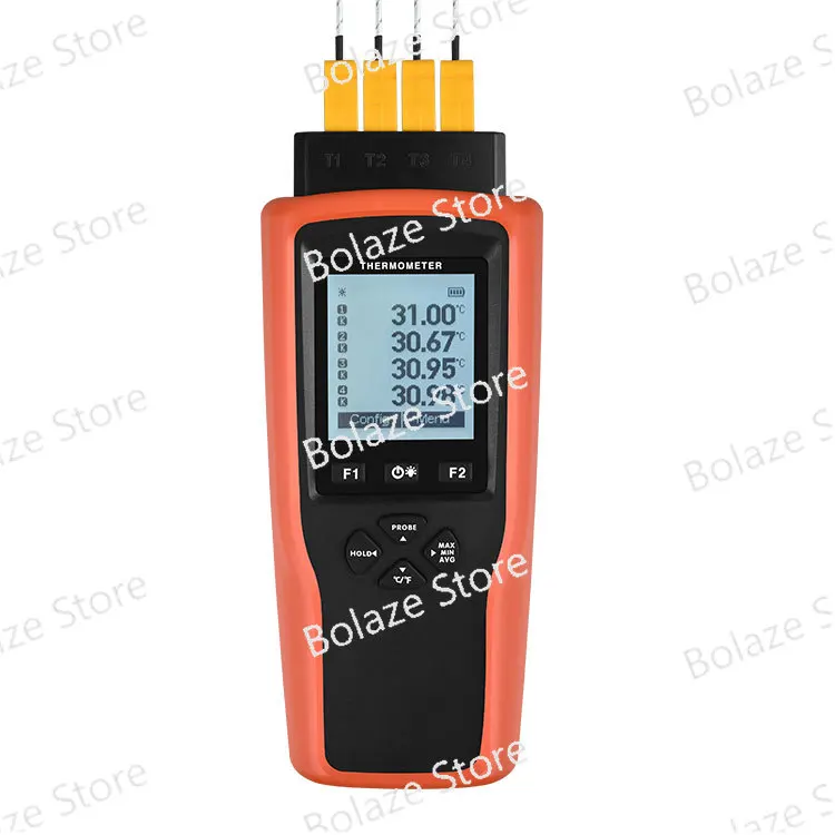 YET-640X Thermocouple Data Logger 4 Channels Digital Thermometer